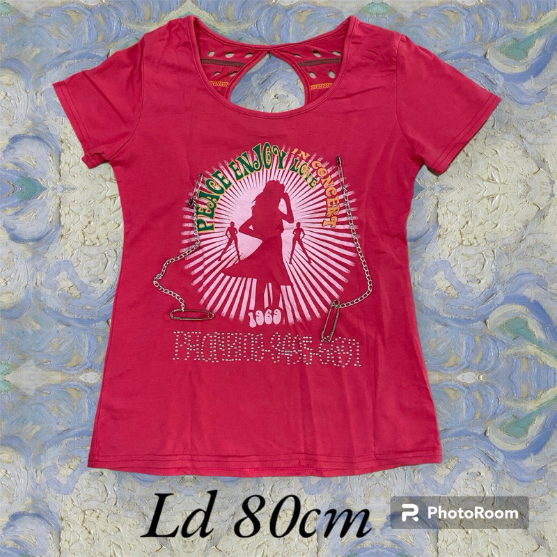 baju blouse blus kaos atasan wanita perempuan pink merah muda variasi motif abg remaja korean fashio