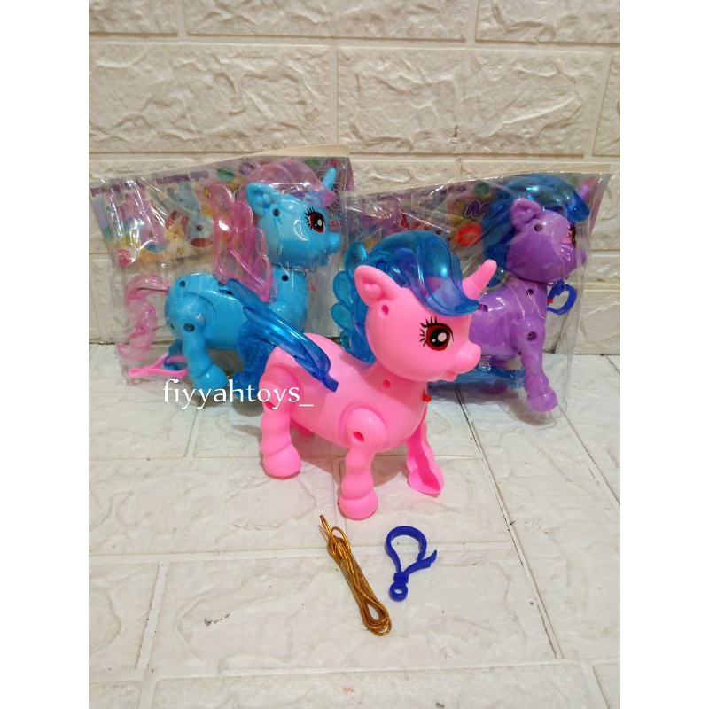Mainan Kuda Poni LED/Kuda Poni Bisa Jalan - Fiyyahtoys