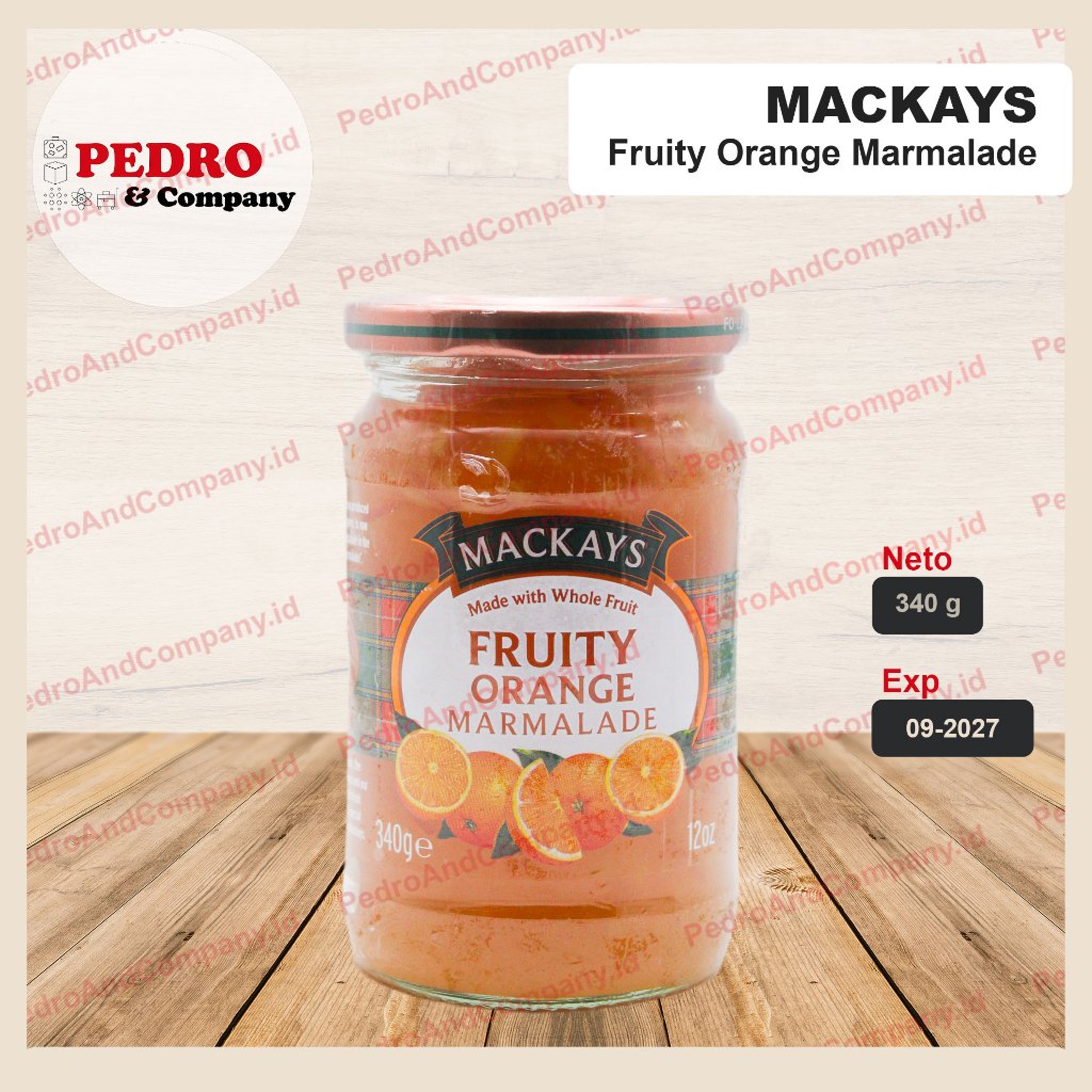 

Mackays fruity orange marmalade 340 gram - selai roti jam spread