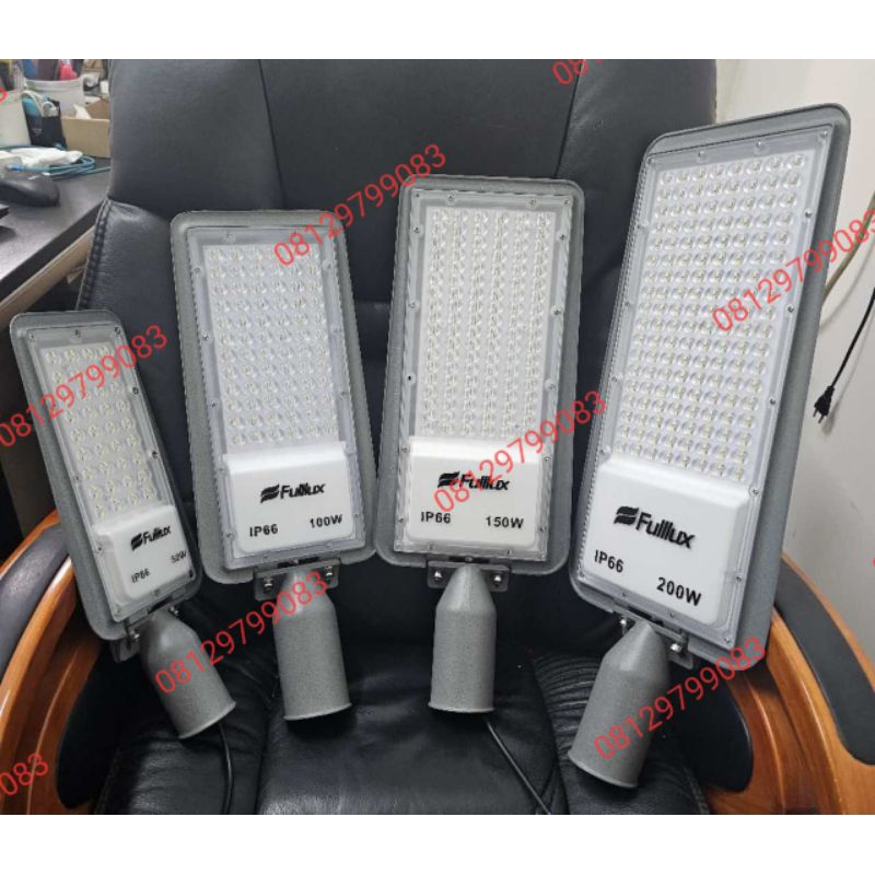 fullux lampu jalan led pju 50w 100w 150w 200w street light led Smd kotak putih mata banyak