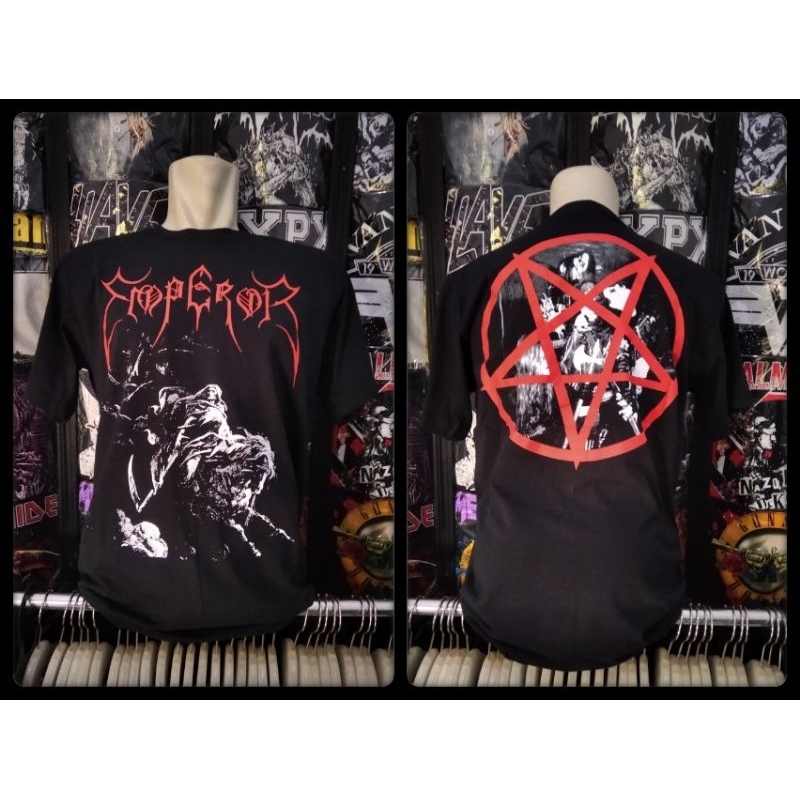 kaos band emperor tanpa jahitan samping
