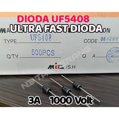 Dioda UF5408 Ultra fast 3A 1000V