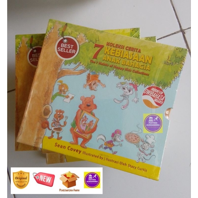 BOX KOLEKSI 7 KEBIASAAN ANAK BAHAGIA 7 HABITS OF HAPPY KIDS Sean Covey buku cerita anak
