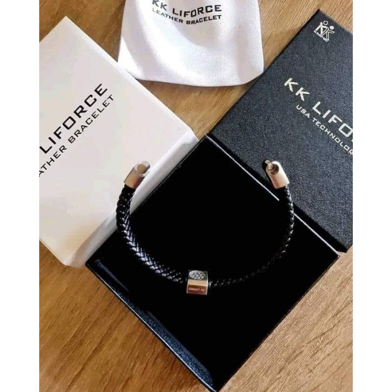 Gelang KK Liforce Leather Bracelet Kulit KK Indonesia