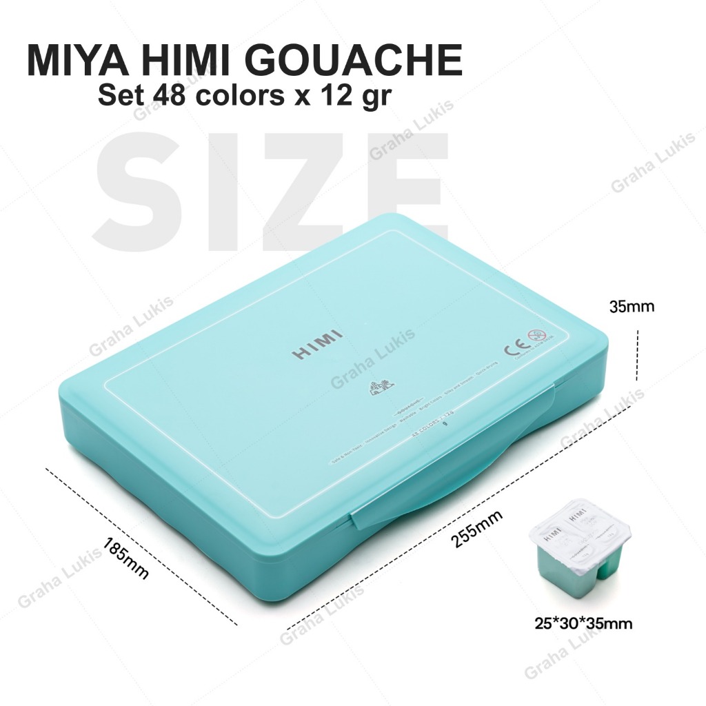 

HJK Miya Himi GOUACHE Paint Set Twin 36 / 48 Colors x 12gr