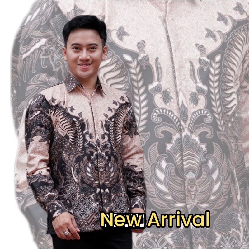 Baju Batik Pria Jumbo Big Size  ukuran M/10XL Baju Batik Pria Lengan Panjang Jumbo  Berkualitas