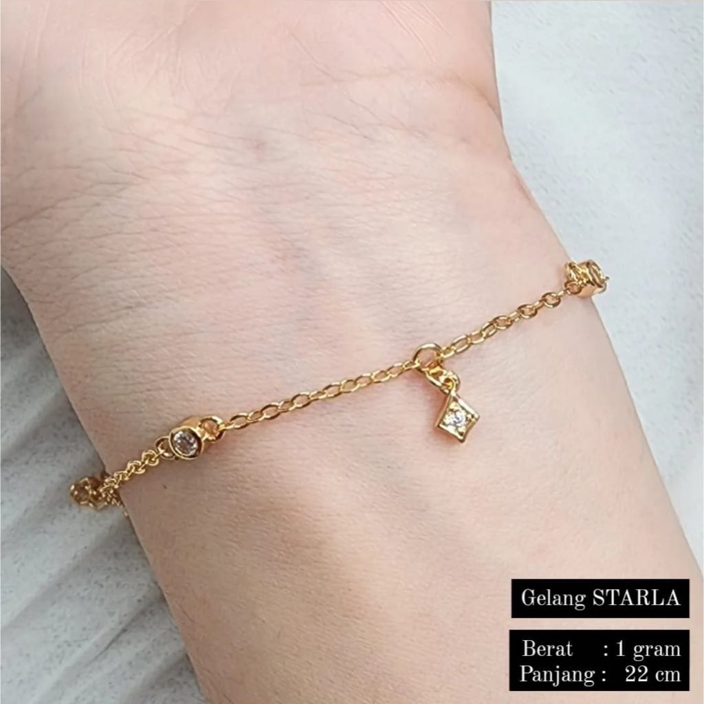 Gelang Starla 1 gram Gelang Dewasa Emas Muda