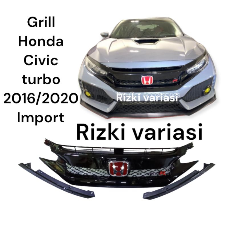 grill Tipe R Honda Civic Turbo 2016 sampai 2020