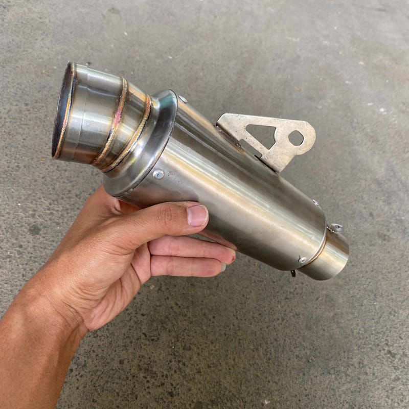 slincer knalpot racing polos costum jrm diameter 50