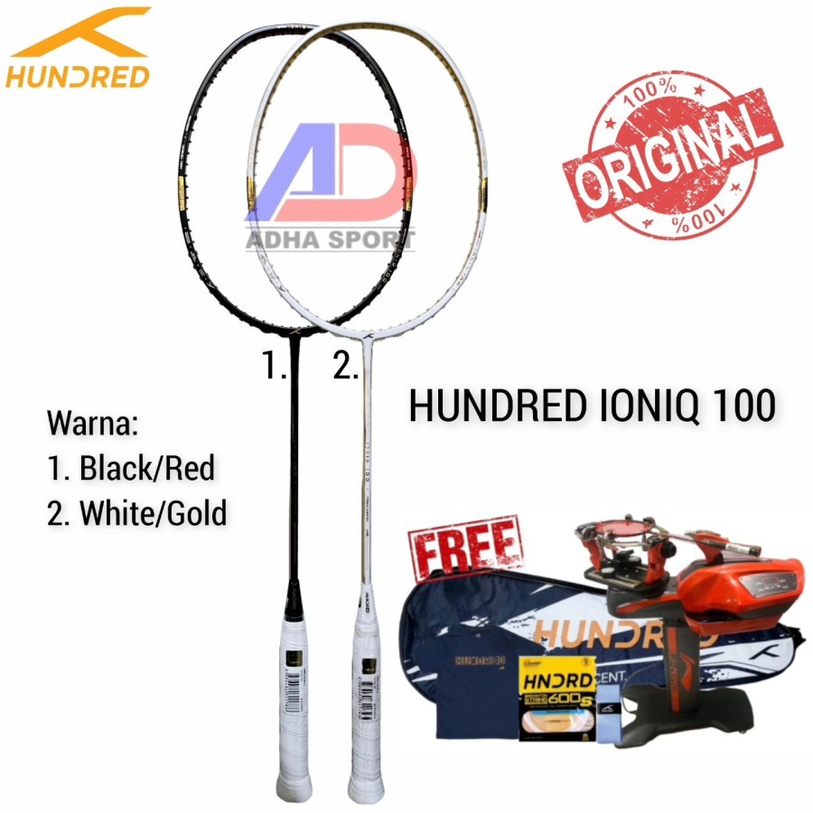 Raket Badminton Hundred IONIQ 100 Raket Bulutangkis Original