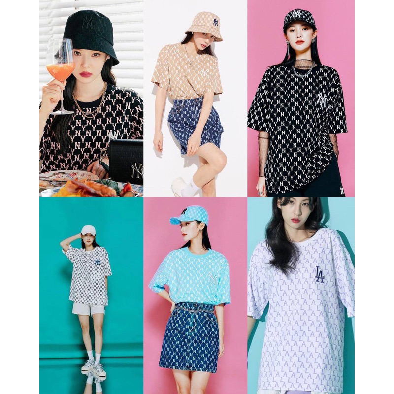 MLB monogram shirt / mlb kaos korea