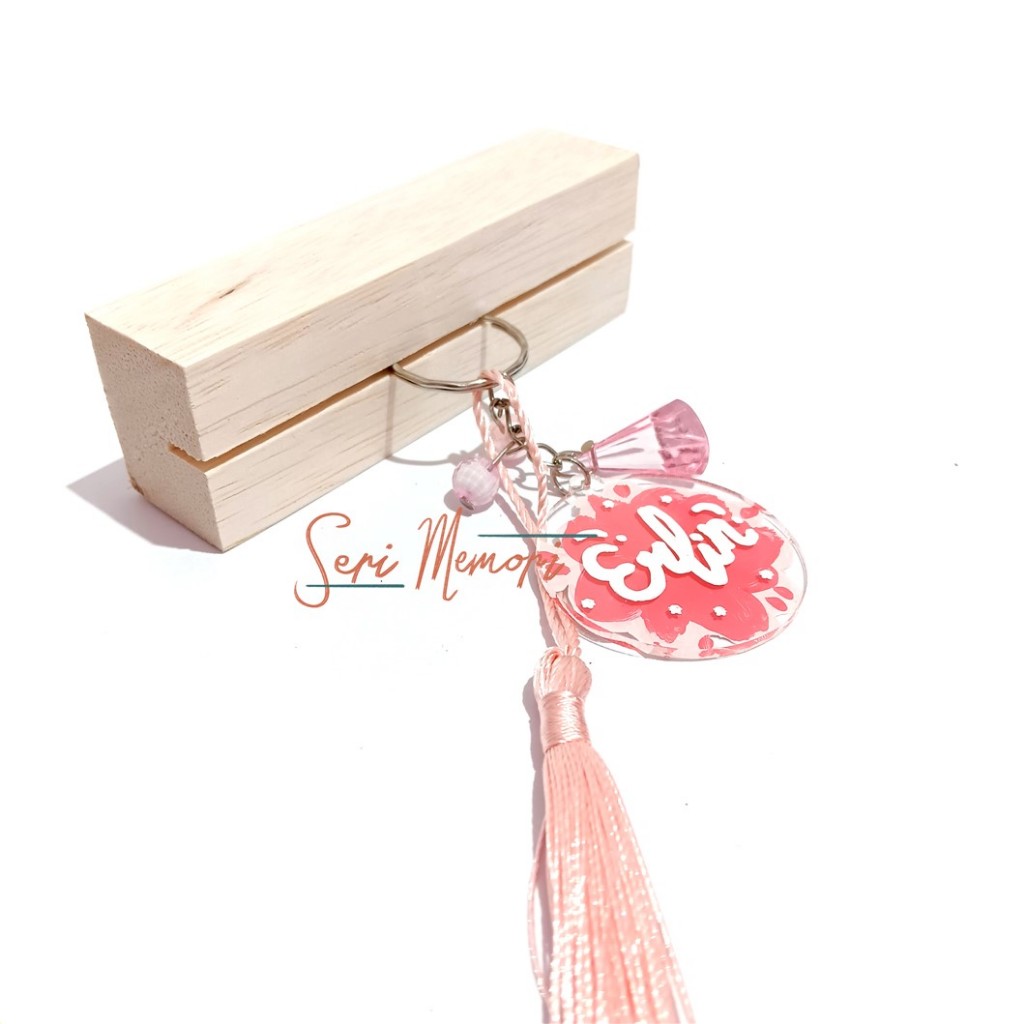 Gantungan Kunci Akrilik Custom | Handmade | Gantungan Kunci Nama | Gantungan Kunci Lukis | Gantungan