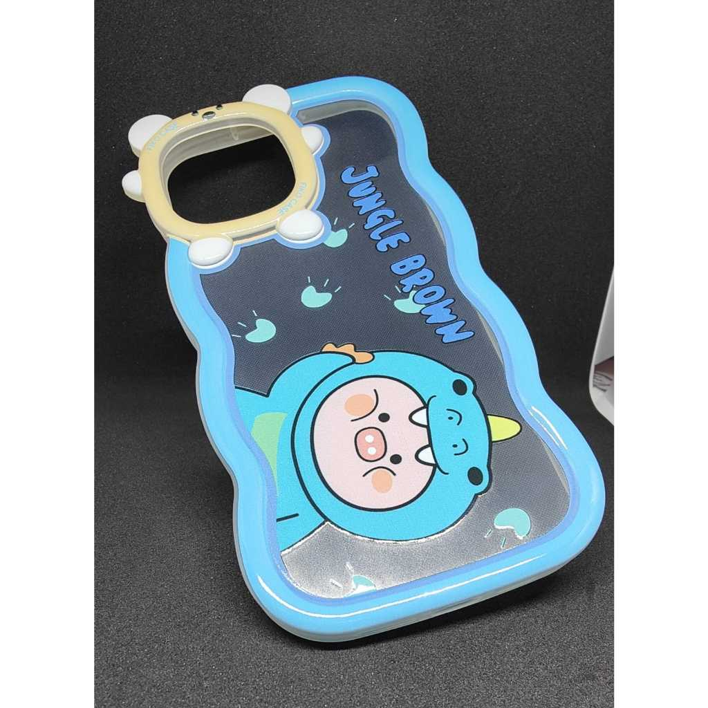 CASE POCHACO BROWN IPHONE 12 12PRO 12PROMAX CASE MOTIF LUCU CASING, SILIKON HP