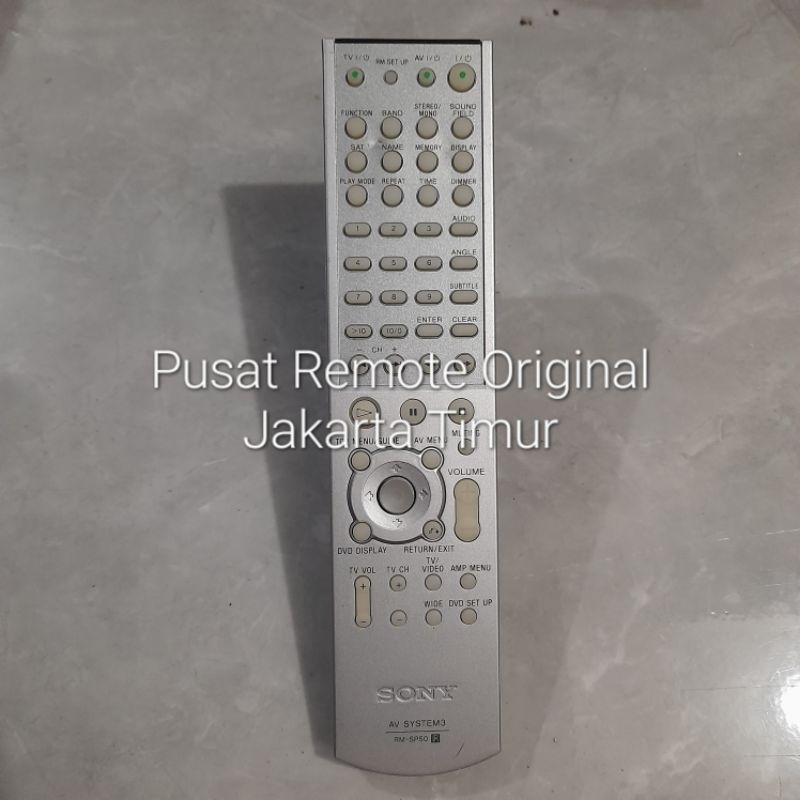 REMOTE REMOT DVD HOME THEATER SONY RM-SP50 ORIGINAL