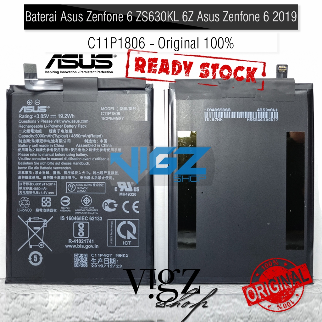 Baterai Asus Zenfone 6 ZS630KL 6Z Asus Zenfone 6 2019 C11P1806 Original 100%