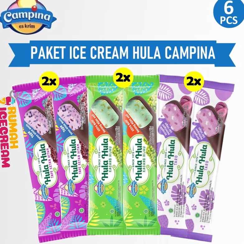 

TSNV6317 Terlaku Paket Ice Cream Hula Campina 6pcs