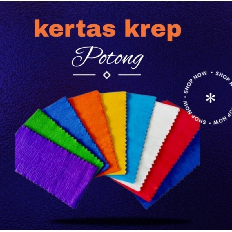

KERTAS KREP POTONG MERAH PUTIH & WARNA / KERTAS DEKOR PESTA