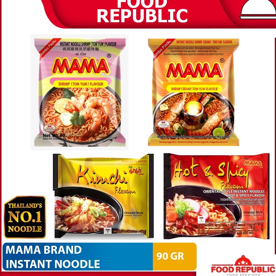 

XQXS1712 V44859 Mama Mie Instan Instant Noodle Shrimp Creamy Tom Yum Hot Spicy Halal