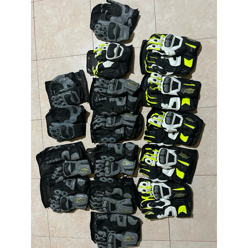 Sarung tangan Full kulit KRS, bukan alpinestars, ahrs, hrp
