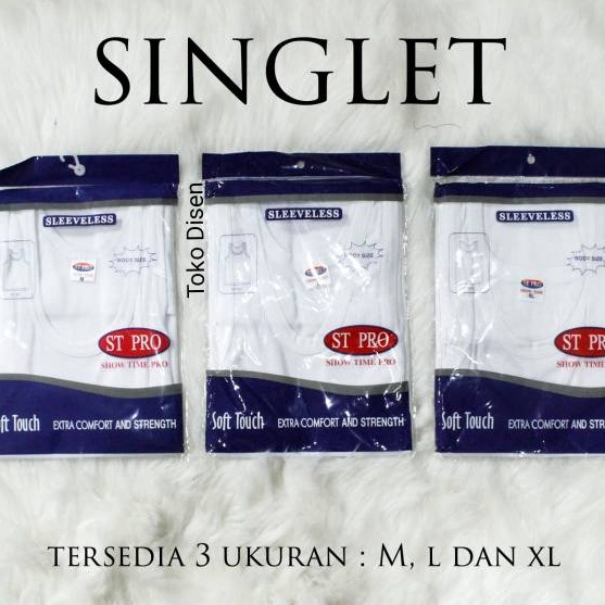 FGHW865 SALE Singlet pria  Kaos dalam Pria ST PRO M  XL