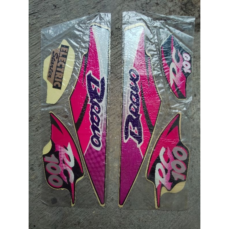 Lis striping stiker Suzuki RC100 bravo