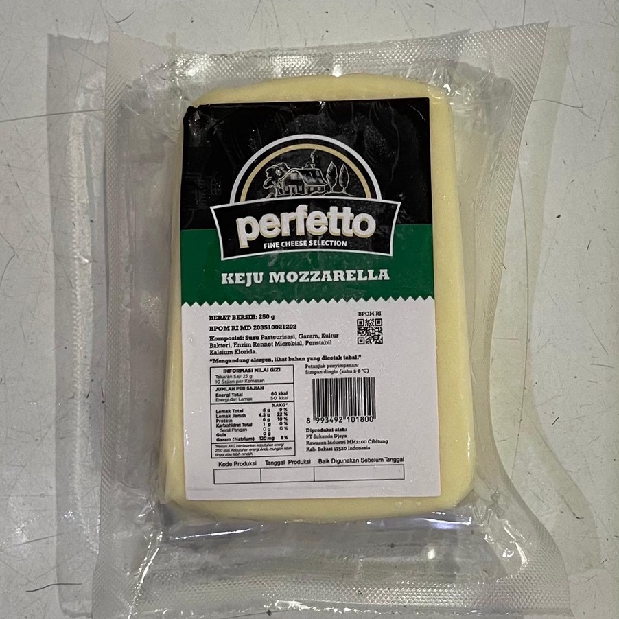 

JBXV3494 MEGA SALE Perfetto Cheese Keju Mozarella Cheese 25gr