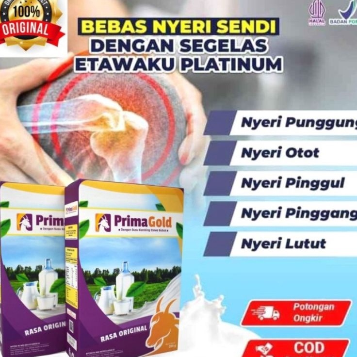 

CLML385 Terbaru PRIMA GOLD Susu Kambing Etawa Bubuk Original Rasa Original isi 2gr