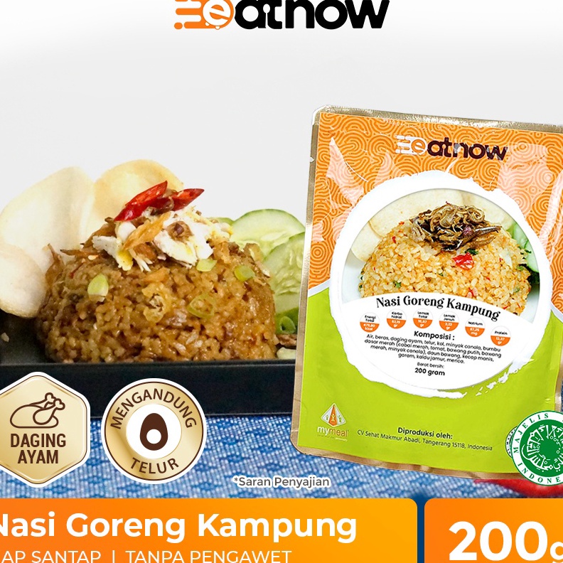 

MSVX4342 DiSkon EatNow Nasi Goreng Kampung Kambing Muda Seafood Makanan Siap Saji Makanan Instan