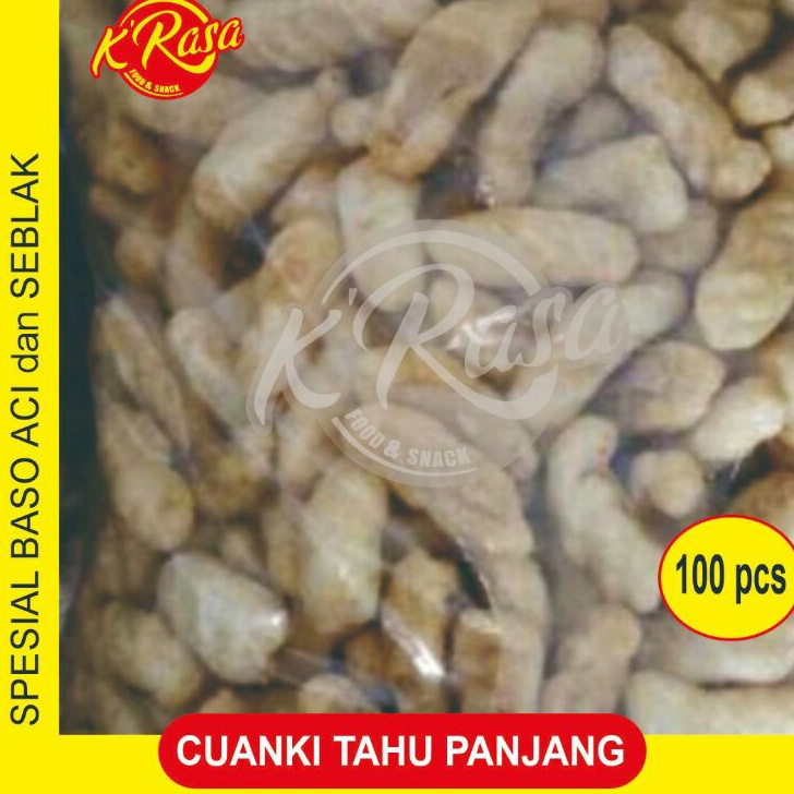 

FVLM8996 Stok terbaru TERMURAH ENAK Cuanki tahu panjang 1 pcs lidah mini untuk baso aciseblak dll