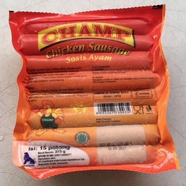 

Champ Sosis Ayam, Chicken Sausage (375gr)