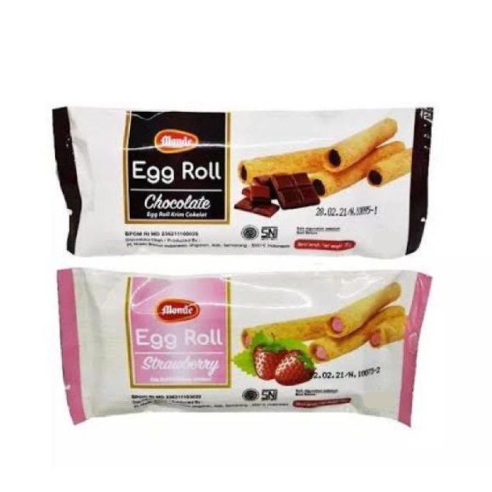 

Snack Monde Egg Roll 35gr - Chocolate / Strawberry