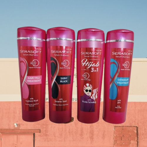 Shampoo Serasoft 340ml / Serasoft shampoo Dandfruff Treatment / Serasoft Shampoo Hair Fall Treatment