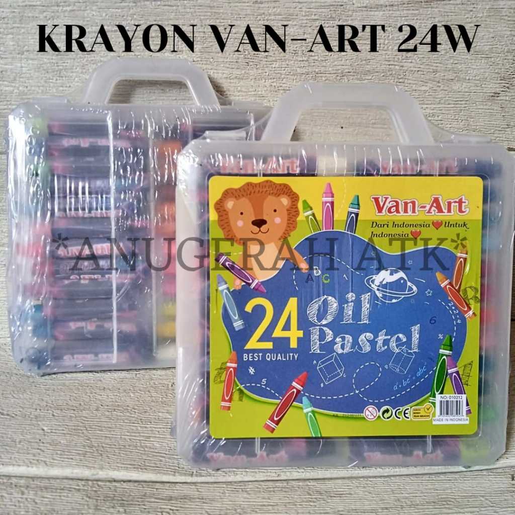 

Crayon / krayon Oil Pastel 24 Warna Merk Van art
