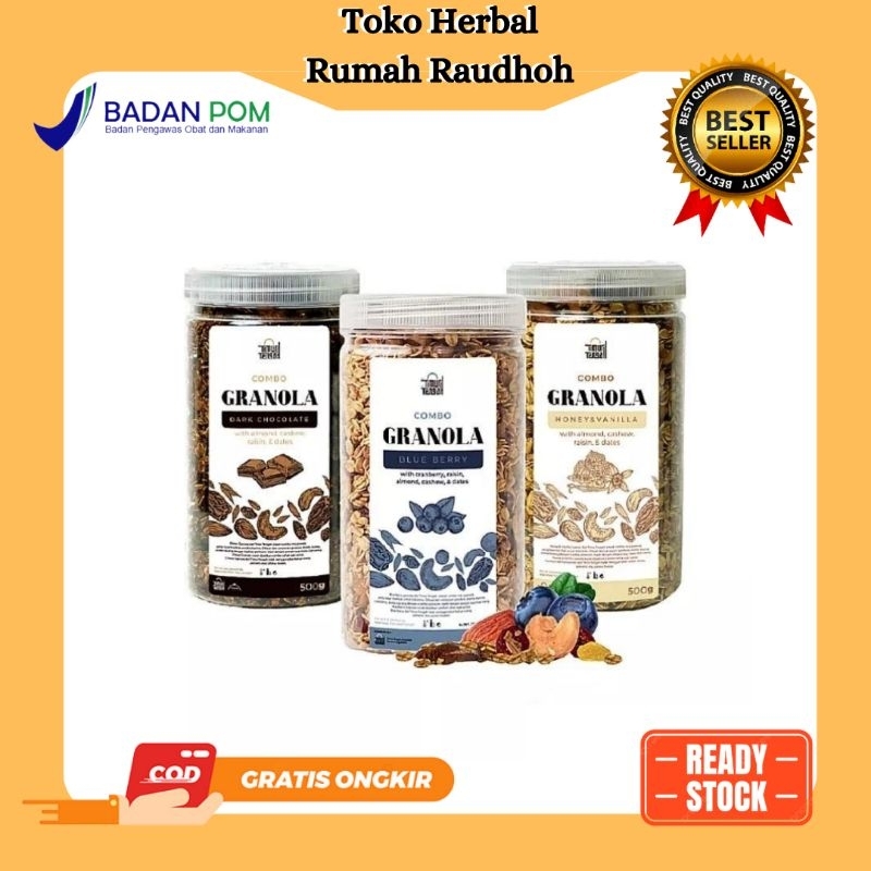 

GRANOLA TIMUR TENGAH 500GR ALMOND METE/SEREAL SARAPAN SEHAT OAT