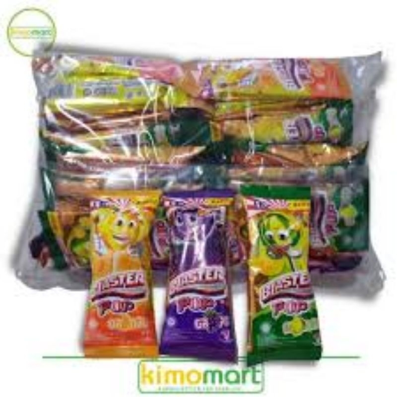 

PERMEN BLASTER LOLIPOP 3 RASA 1 PAK ISI 36 PCS