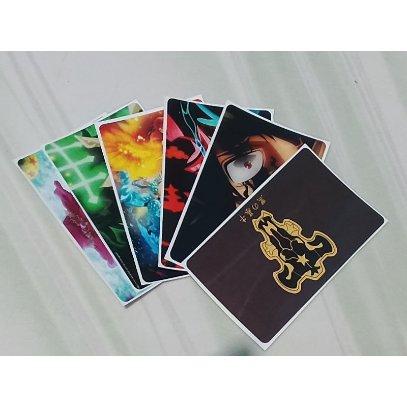 Sticker Kartu / Skin Card / Garskin Kartu Black Clover