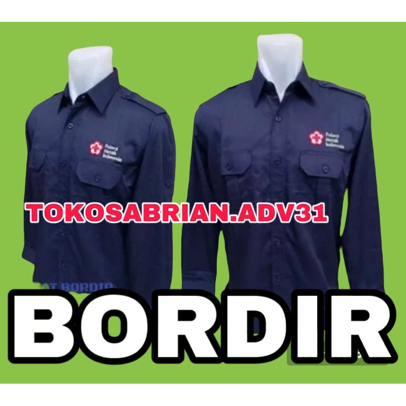 KEMEJA PMI BAJU PMI SERAGAM PMI KEMEJA PALANG MERAH INDONESIA