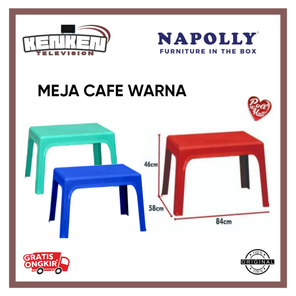 Meja Plastik Cafe Napolly Warna Meja Napolly Plastik Meja Cafe Napolly