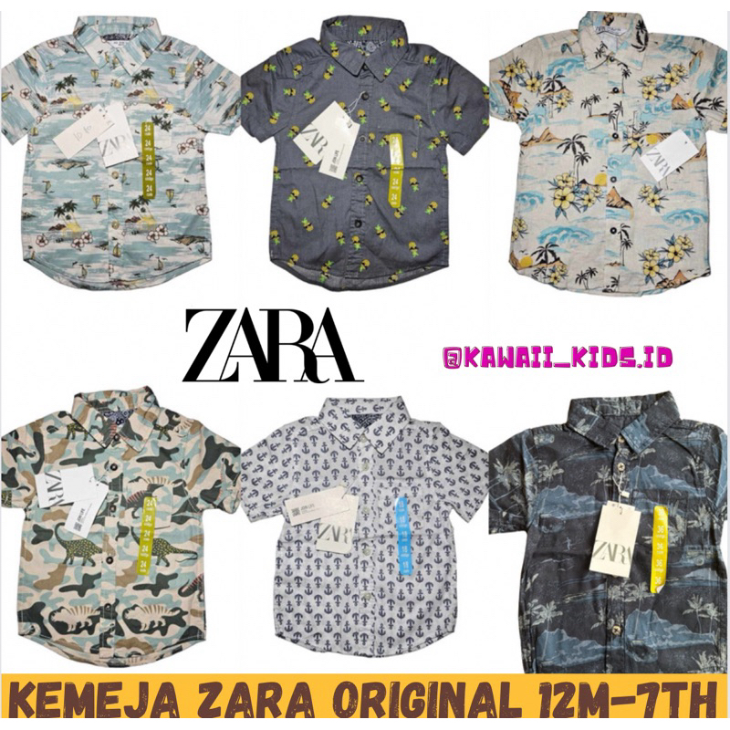 Kemeja Zara Original Anak laki laki kemeja anak
