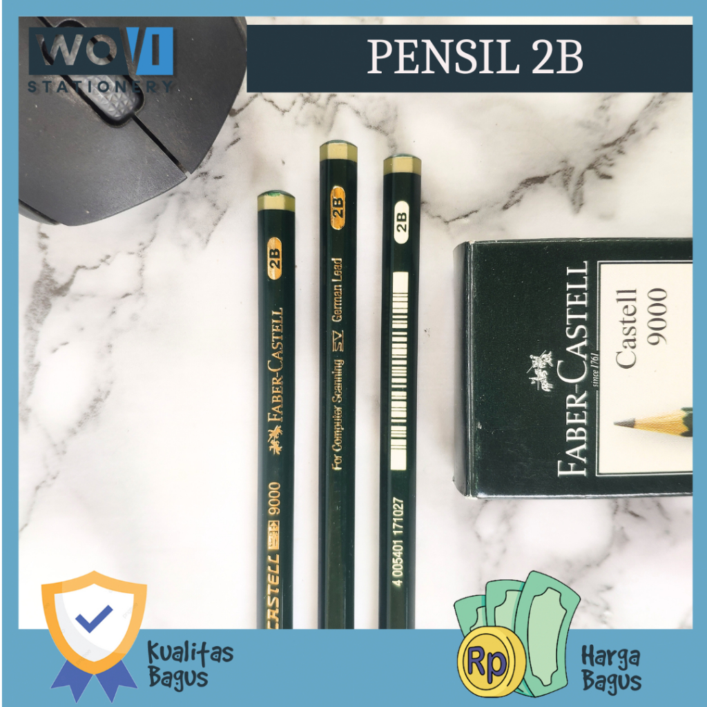 

[PCS] Pensil 2B 9000 Faber Castell / Pensil Ujian Faber Castell