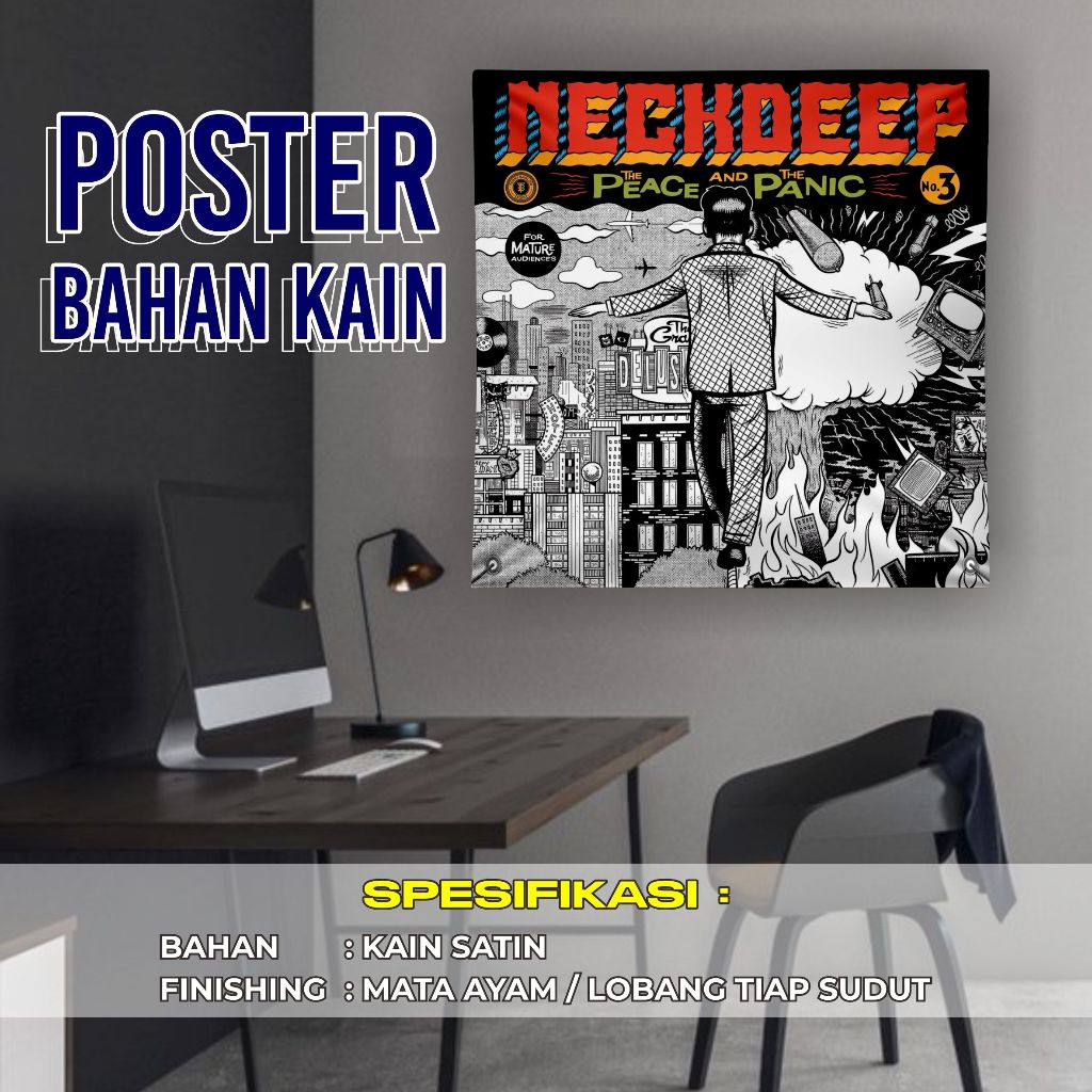 Poster Kain NeckDeep Band Pop Punk - Tapestry