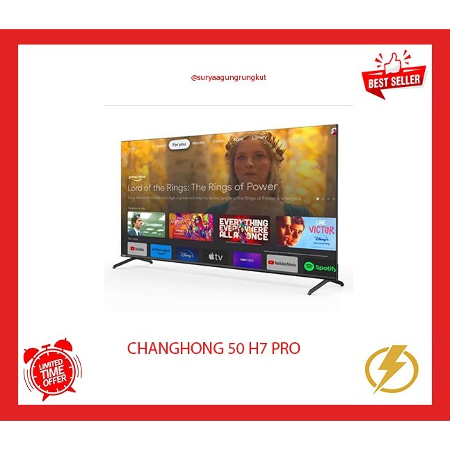 LED TV CHANGHONG 50 INCH SMART ANROID - 50 H7 PRO