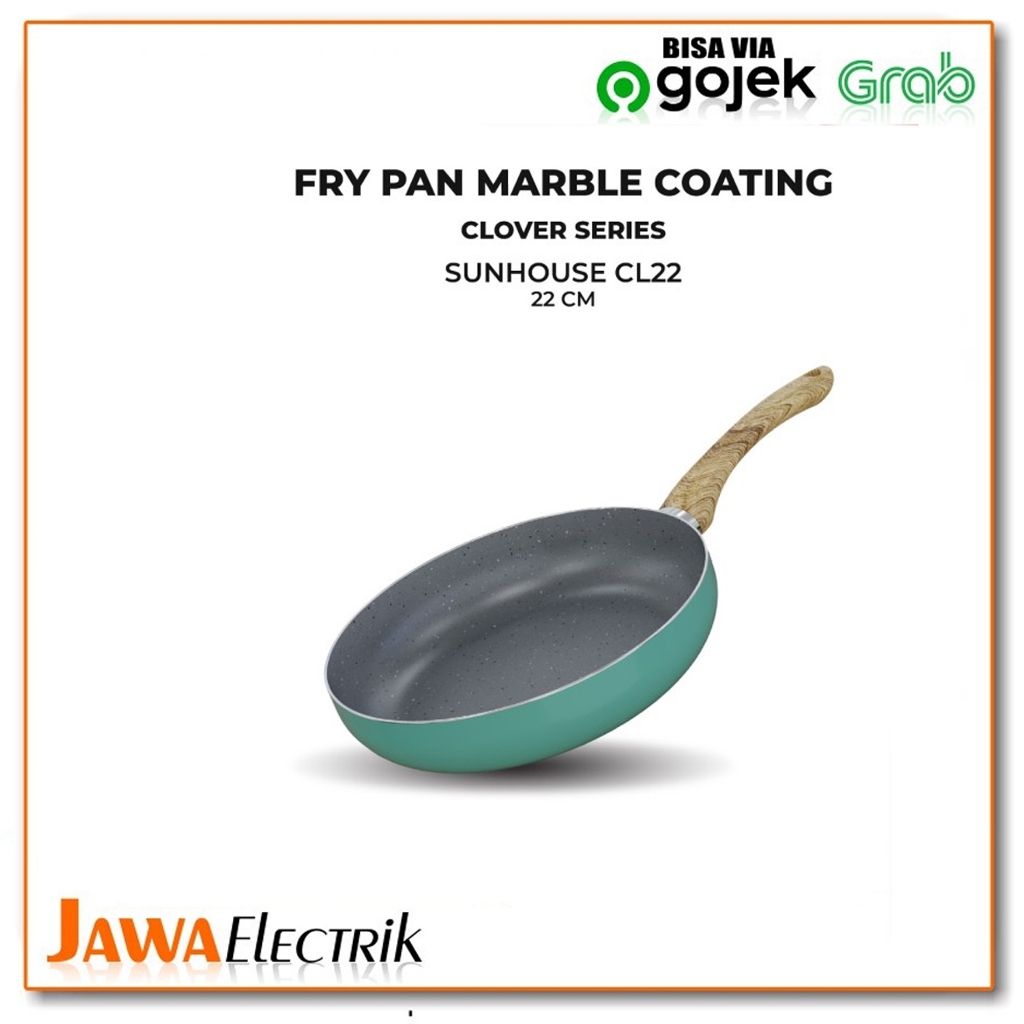 Clover Marble Fry Pan Sunhouse 22cm CL22
