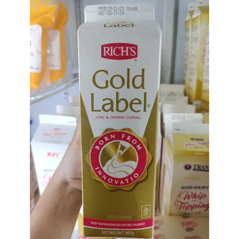 

RICH GOLD LABEL/EMAS 907g (GOJEK/GRAB)