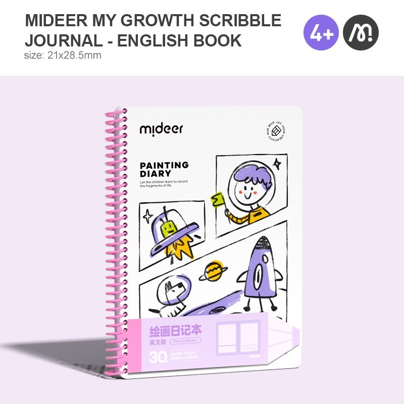 

Mideer My Growth Scribble Journal English Book Buku Jurnal Diary Anak Anak