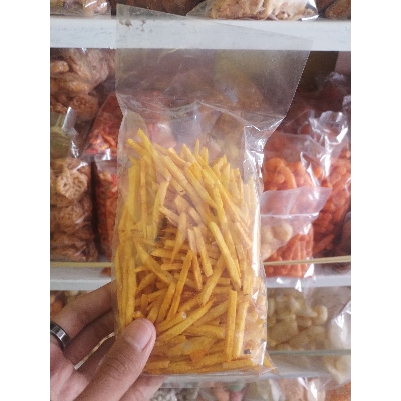 

Keripik Stik Talas Bogor Asin 80 gram