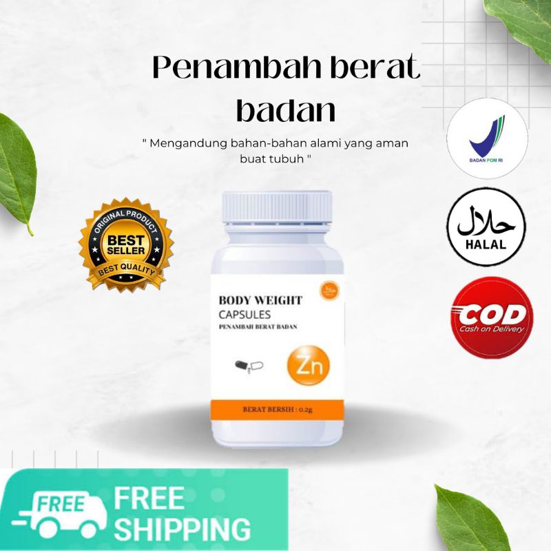 BODY WEIGHT Penggemuk badan cepat permanen viral tiktok BPOM Obat Gemuk Penambah Nafsu Makan Ampuh