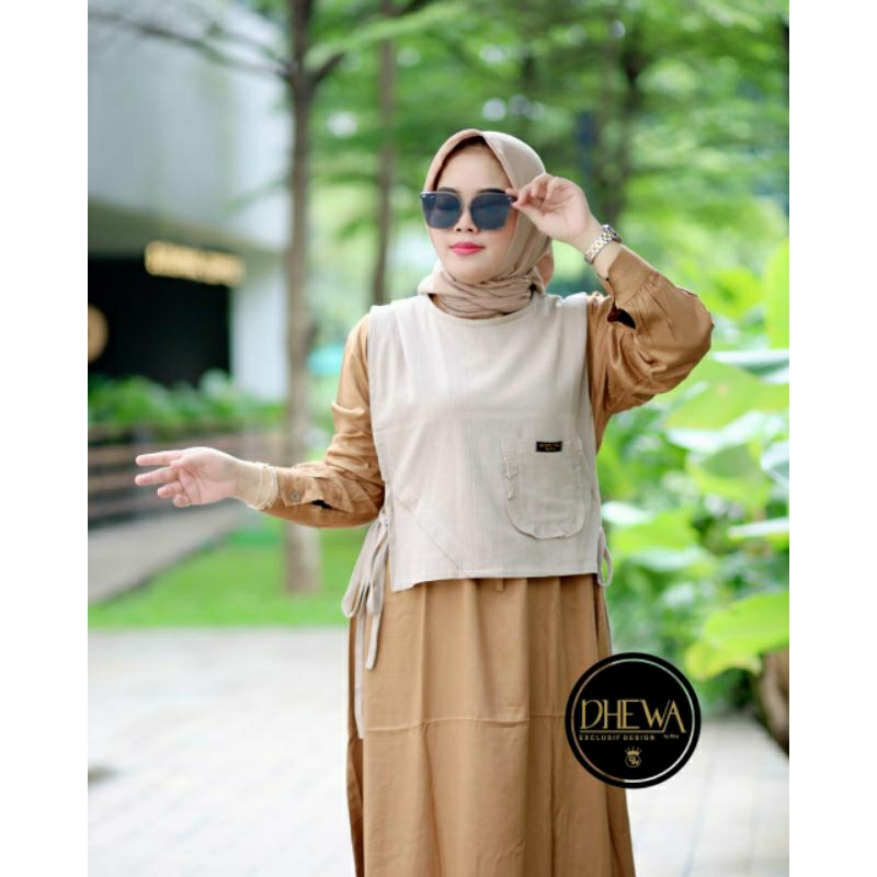 Dhewa Style || Geisya dress || Dress rayon || dress rompi || Dhewastyle