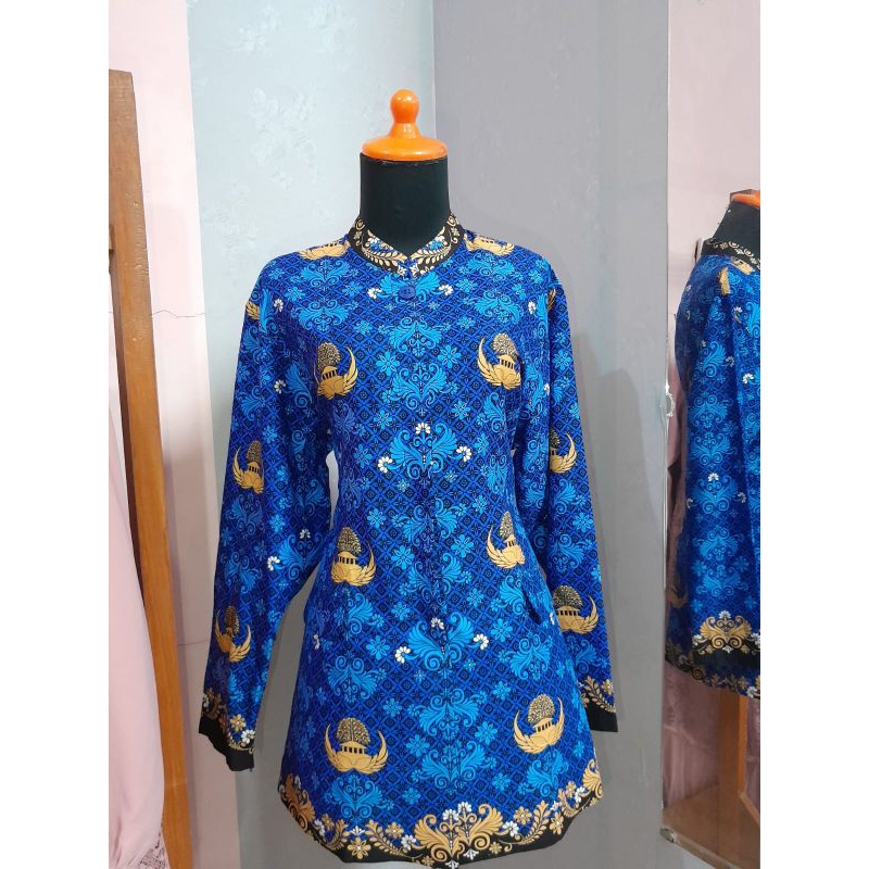 Baju Kerja PDH ASN | Baju BATIK KORPRI | Bisa Request Ukuran | Jahit Produksi Sendiri