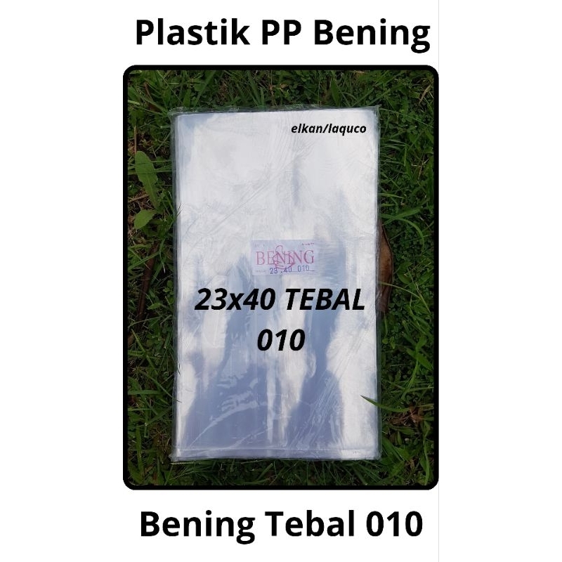Plastik PP BENING 23x40 Tebal 010 Kemasan Snack